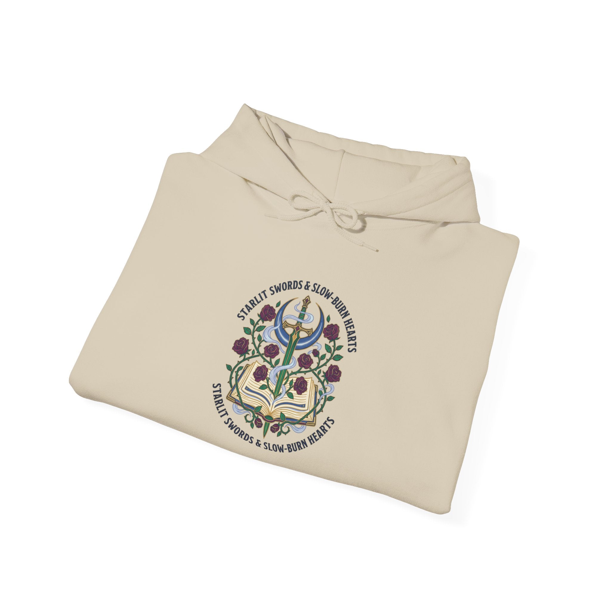 Enchanted Reader Crest Hoodie | Romantasy, Book Lover, Gothic