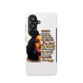 Inspirational Black Woman Phone Case — "I'm Strong... I'm Happy" Magnetic Impact-Resistant Case