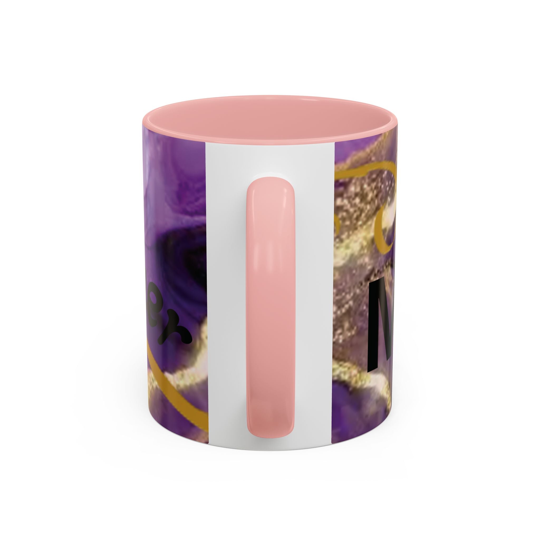 Best Mom Ever Accent Coffee Mug — Purple Floral Mother’s Day Gift (11/15oz)