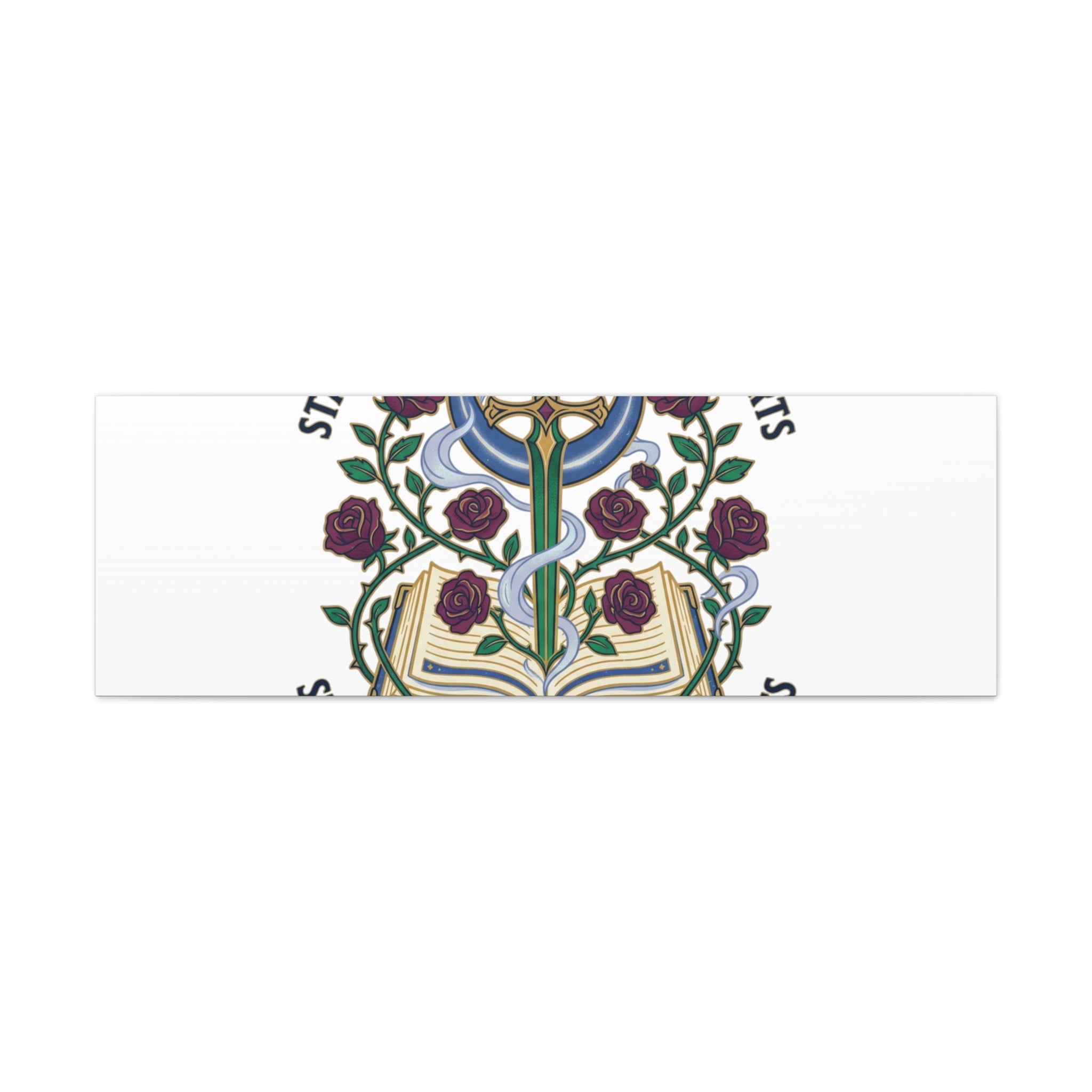 Starlit Swords & Slow‑Burn Hearts Canvas | Romantasy, Book Lover Art