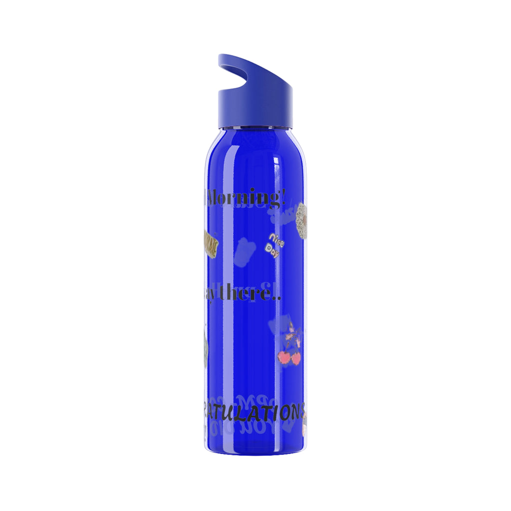 Motivational Sky Water Bottle — 'You Can Do This' Progress Time-Marker Bottle 21.9 oz