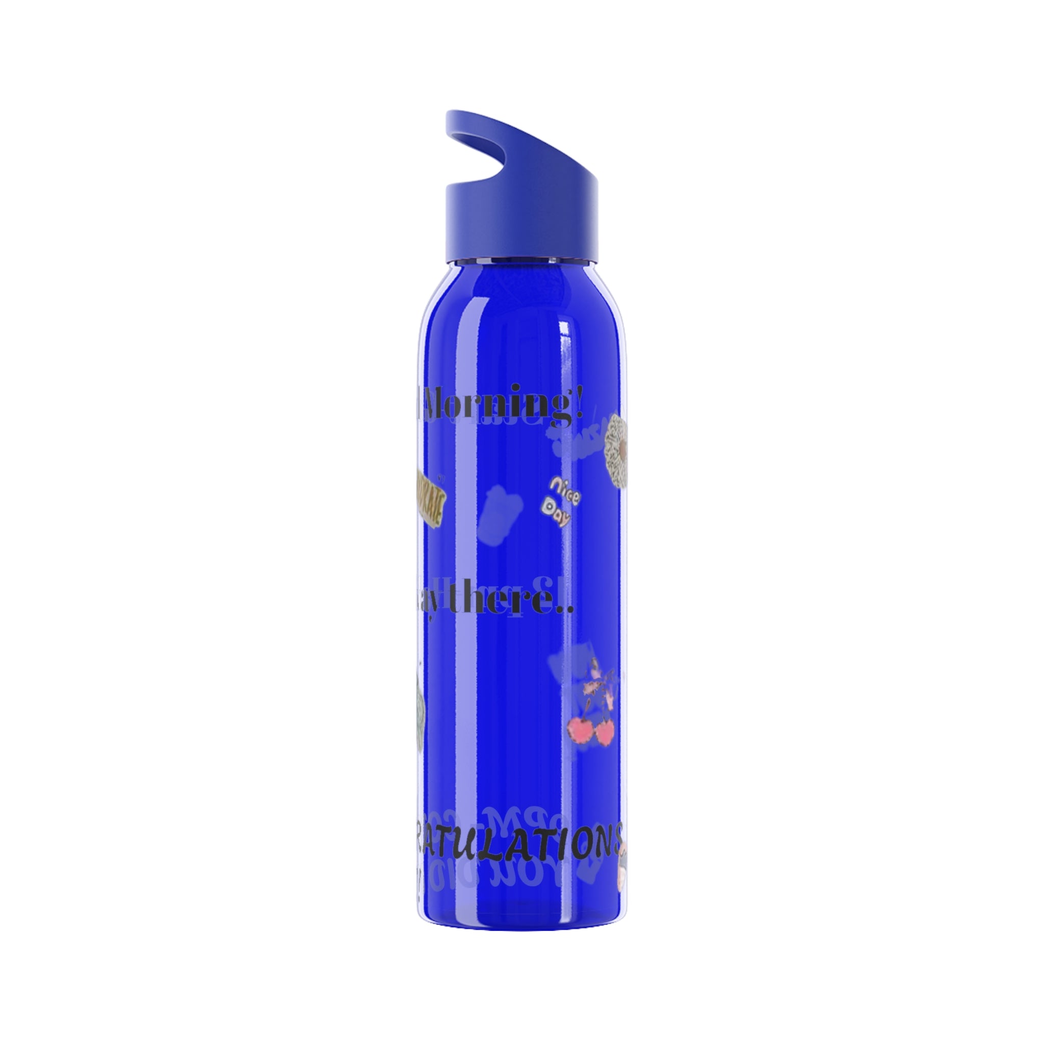 Motivational Sky Water Bottle — 'You Can Do This' Progress Time-Marker Bottle 21.9 oz