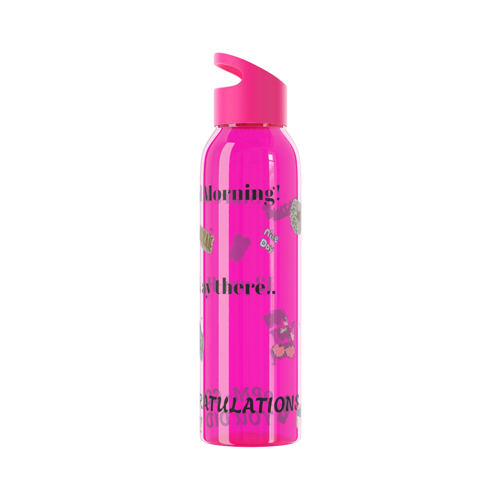 Motivational Sky Water Bottle — 'You Can Do This' Progress Time-Marker Bottle 21.9 oz