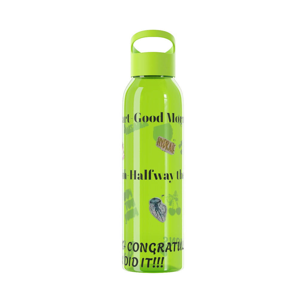 Motivational Sky Water Bottle — 'You Can Do This' Progress Time-Marker Bottle 21.9 oz
