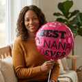 Best Nana Ever Balloon – 11" Round/Heart-Shaped "Love You" Foil Balloon