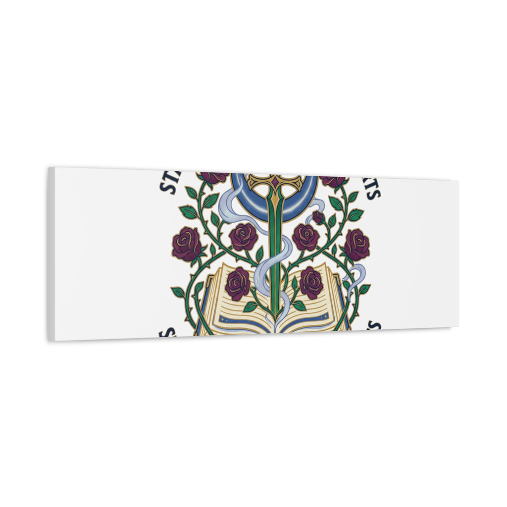 Starlit Swords & Slow‑Burn Hearts Canvas | Romantasy, Book Lover Art