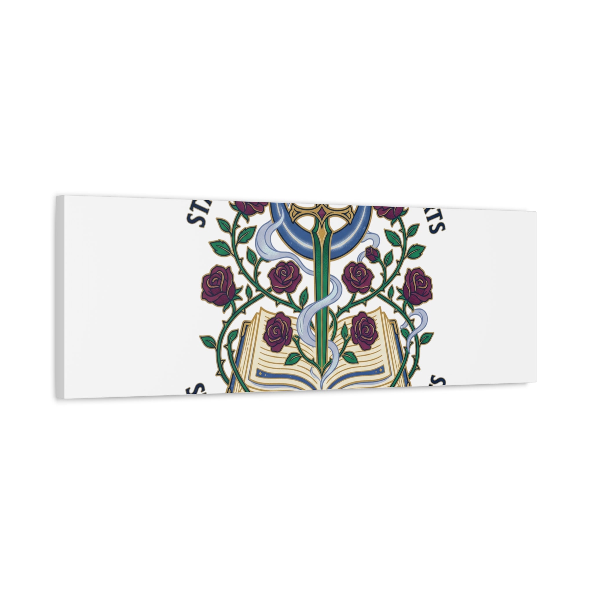 Starlit Swords & Slow‑Burn Hearts Canvas | Romantasy, Book Lover Art