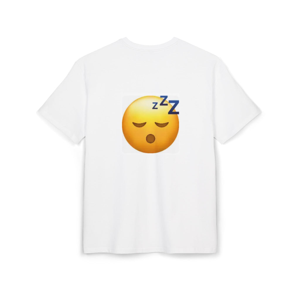 Too Tired To Care Tee — Oversized Sleepy Emoji Graphic T-Shirt
