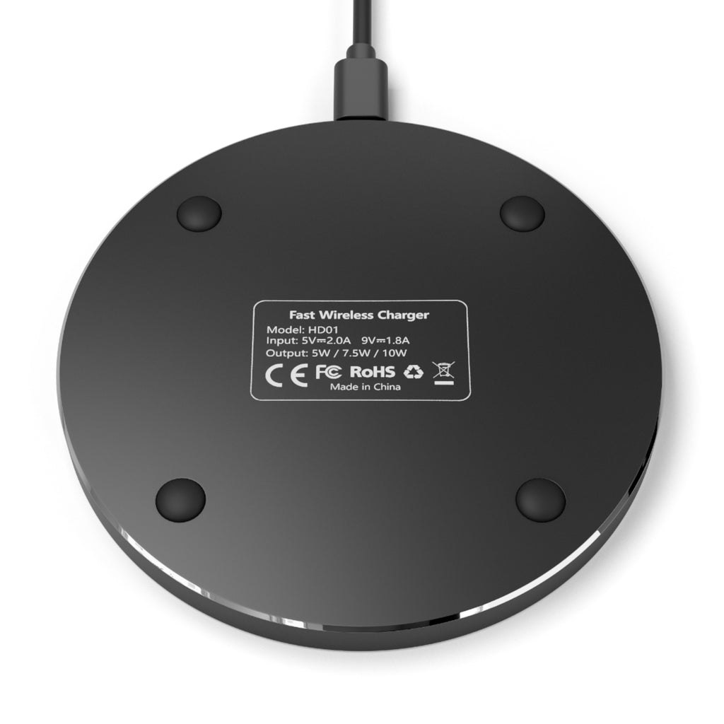 Angel Aesthetic Wireless Charger — Afro Angel Artwork Phone Charger