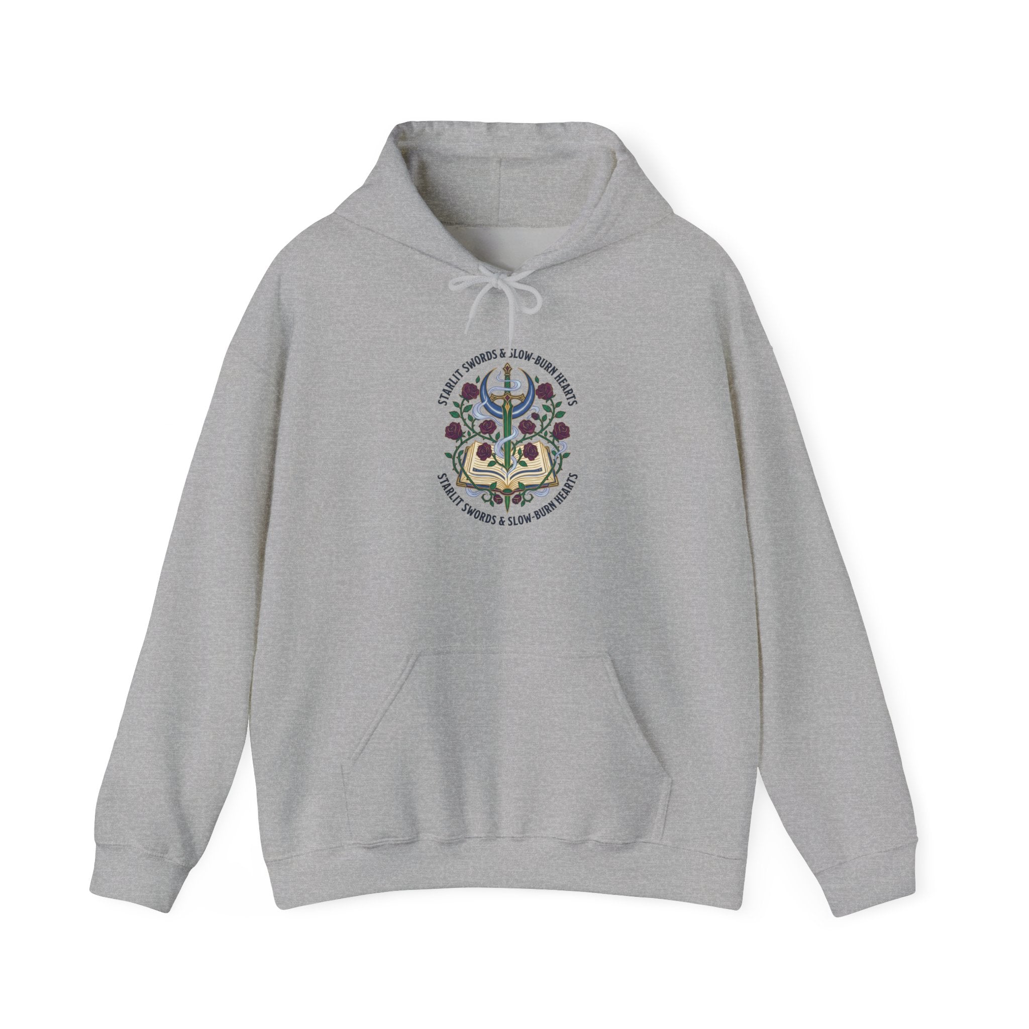 Enchanted Reader Crest Hoodie | Romantasy, Book Lover, Gothic
