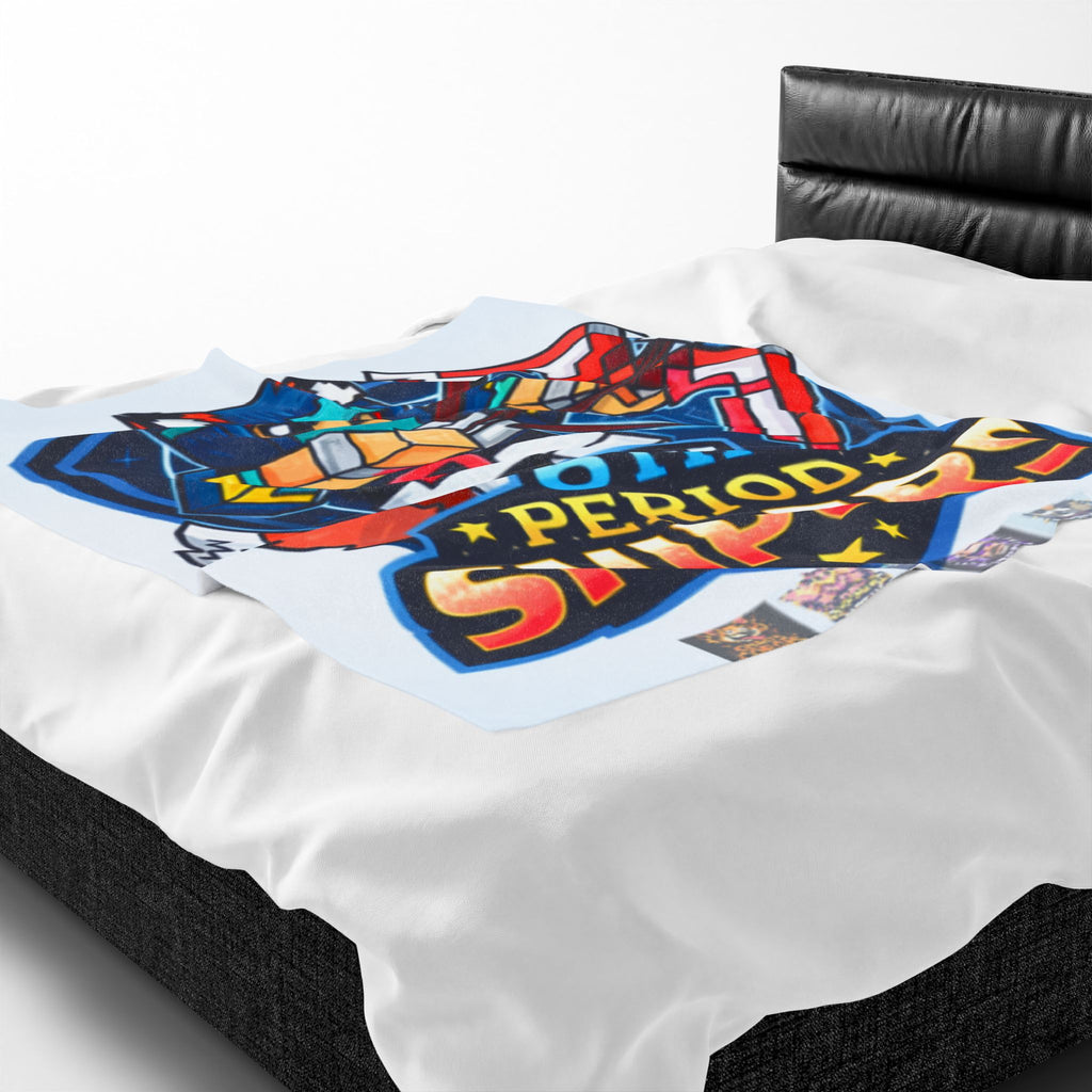 Velveteen Blanket - "6th Period Snipers" Gaming Plush Throw for Kids & Teens