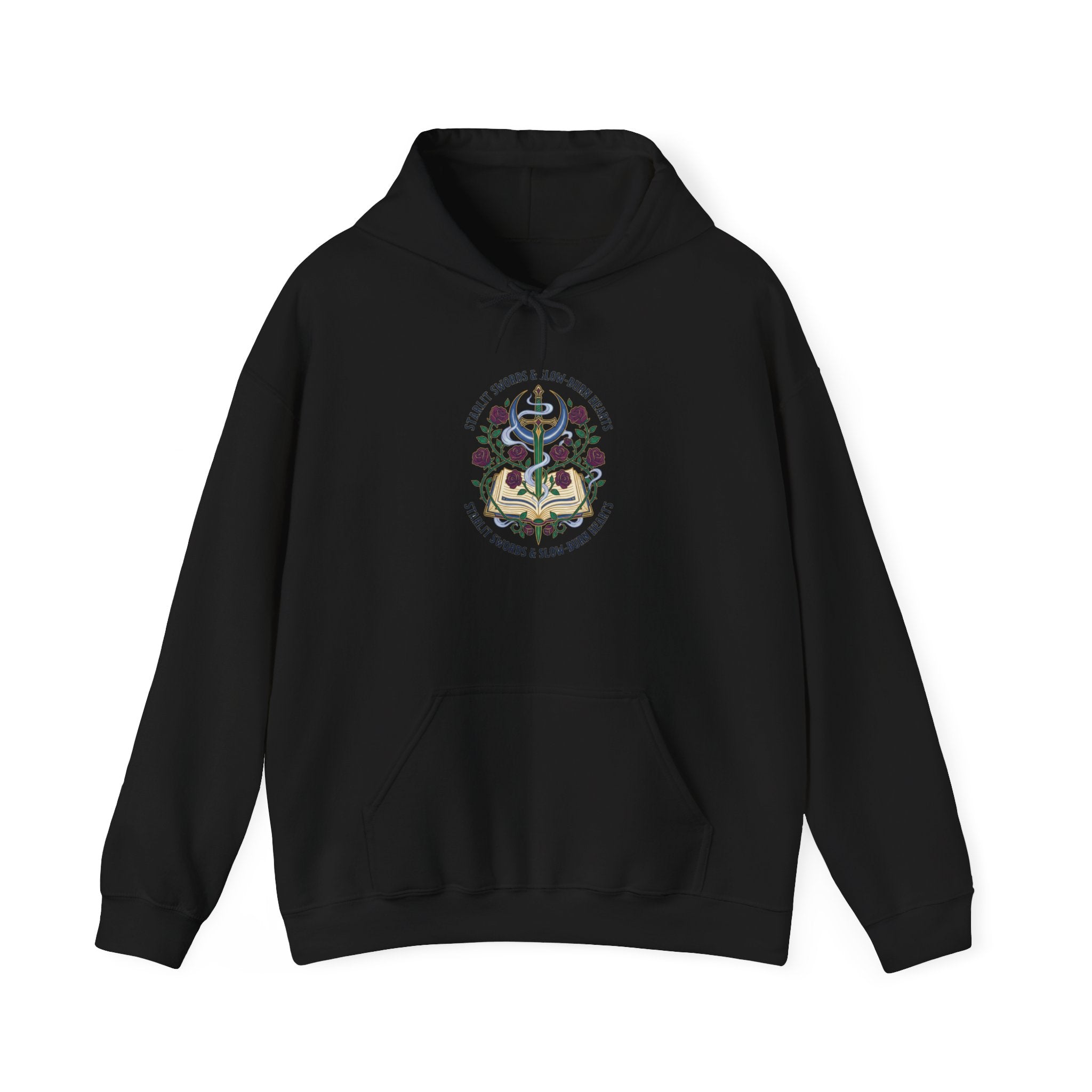Enchanted Reader Crest Hoodie | Romantasy, Book Lover, Gothic