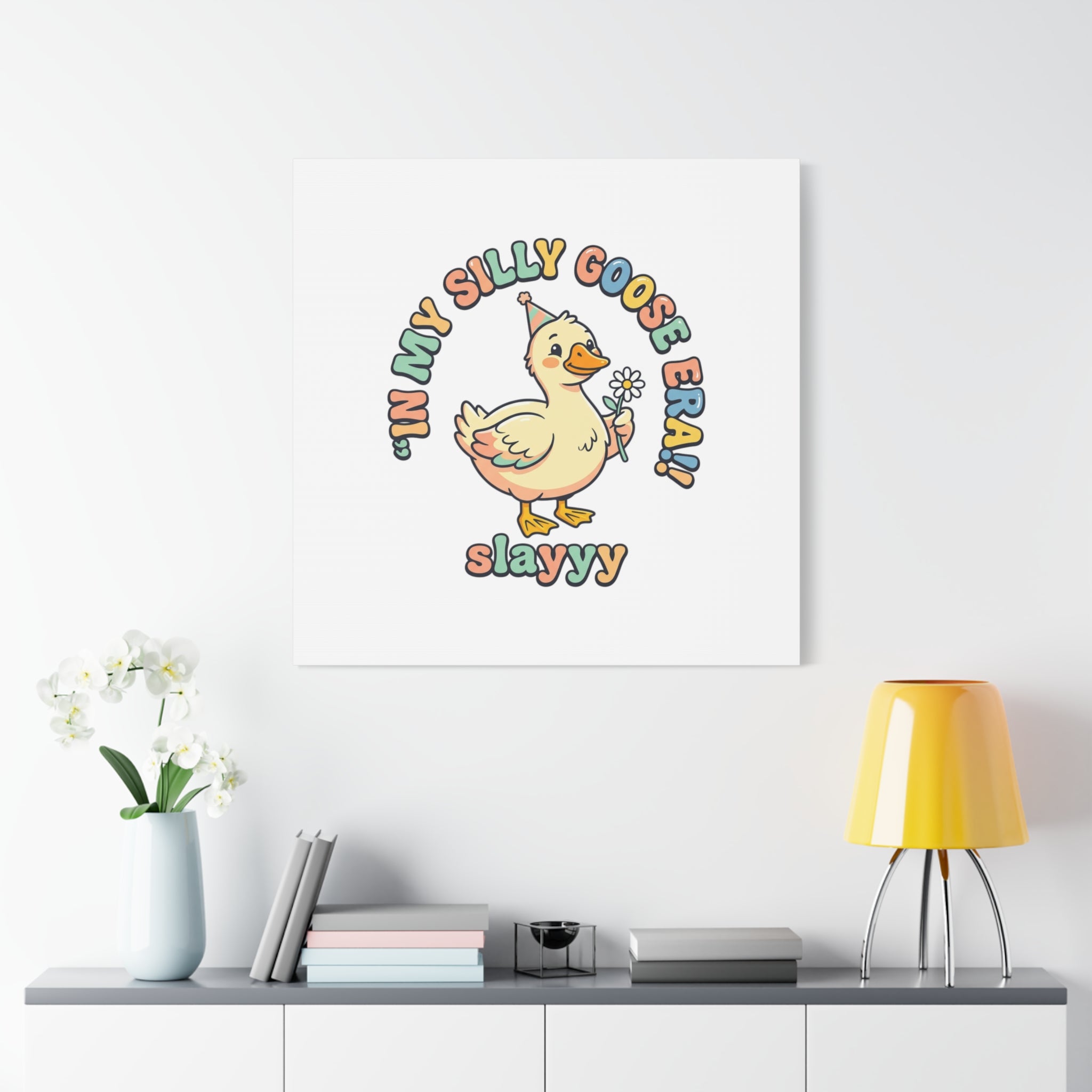 silly goose nursery print Canvas | silly goose, wholesome meme