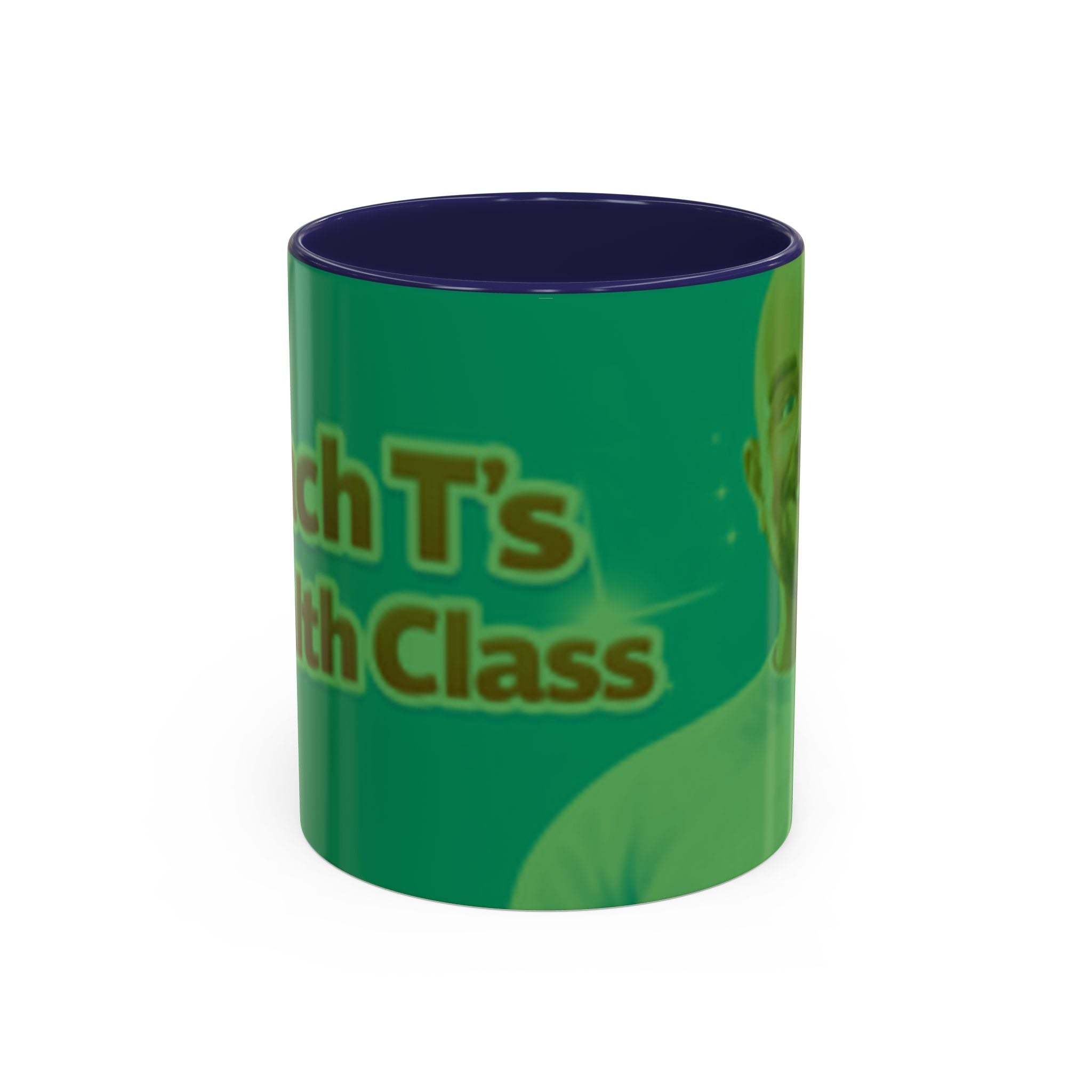 Funny Teacher Coffee Mug — "Coach T's High Class" Accent Ceramic Mug
