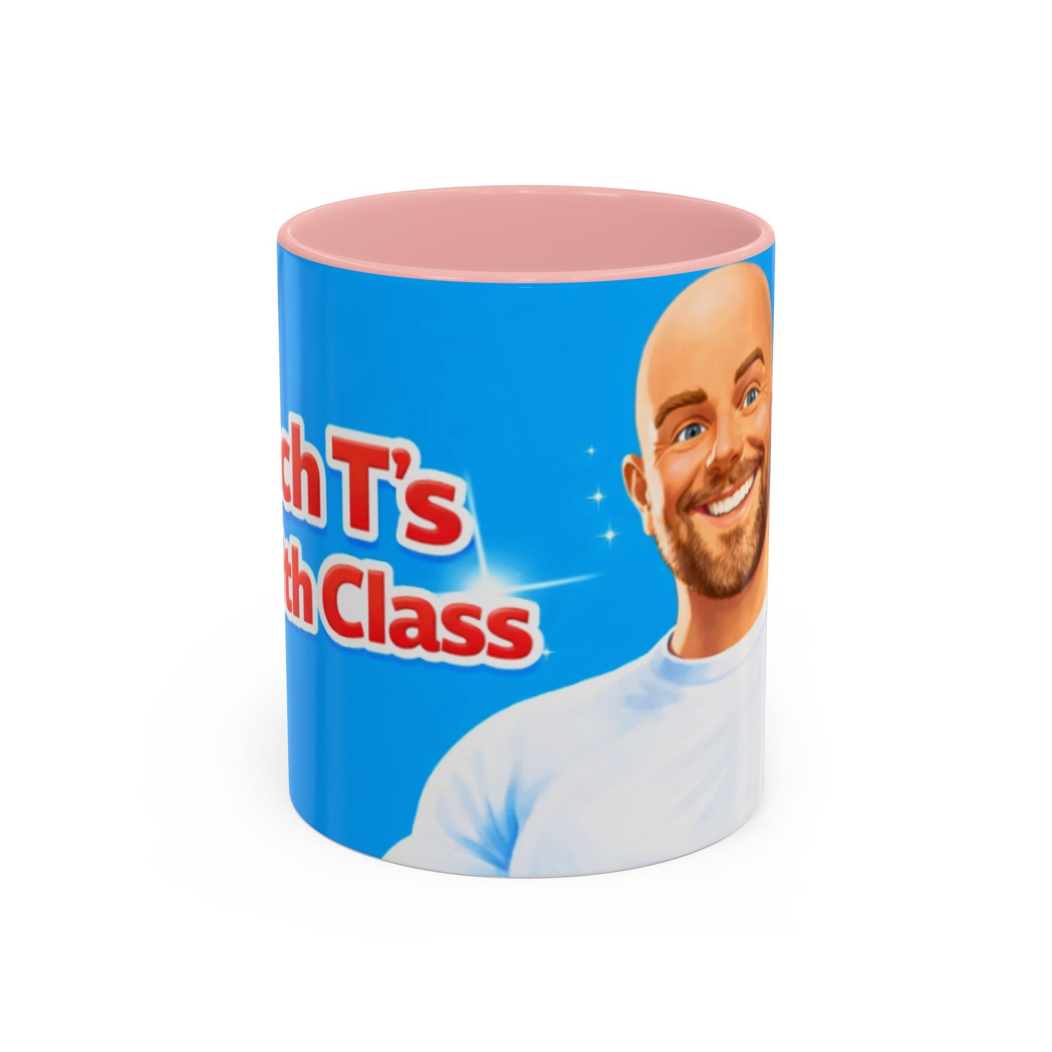 Funny 'Coach T's Top Class' Accent Coffee Mug – Motivational Gift for Coaches & Fans