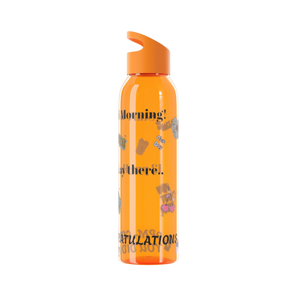 Motivational Sky Water Bottle — 'You Can Do This' Progress Time-Marker Bottle 21.9 oz