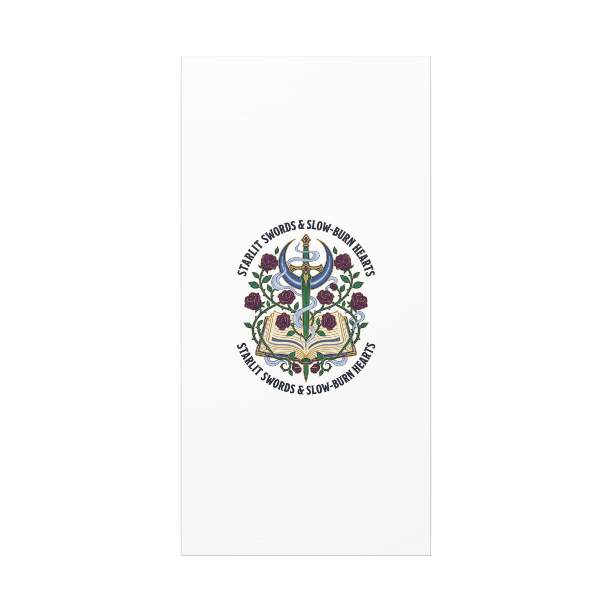 Starlit Swords & Slow‑Burn Hearts Canvas | Romantasy, Book Lover Art