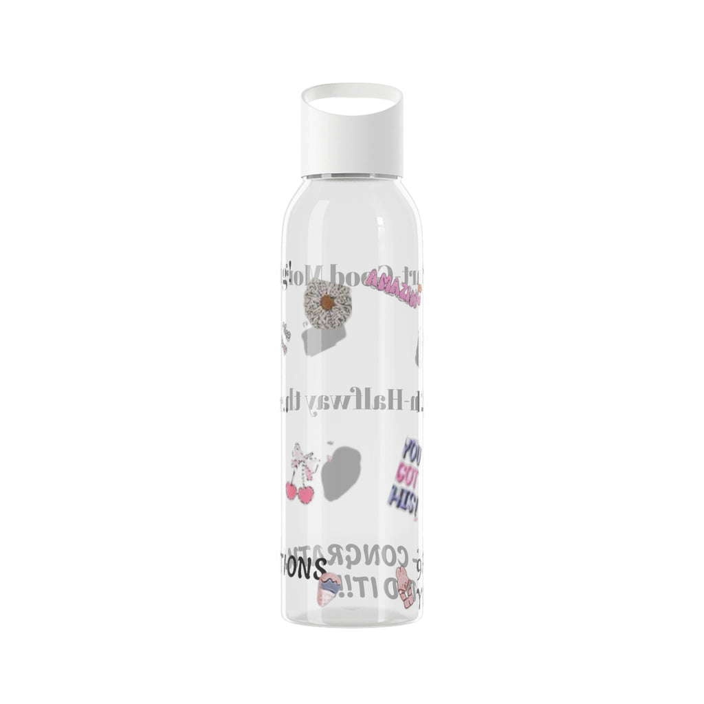 Motivational Sky Water Bottle — 'You Can Do This' Progress Time-Marker Bottle 21.9 oz