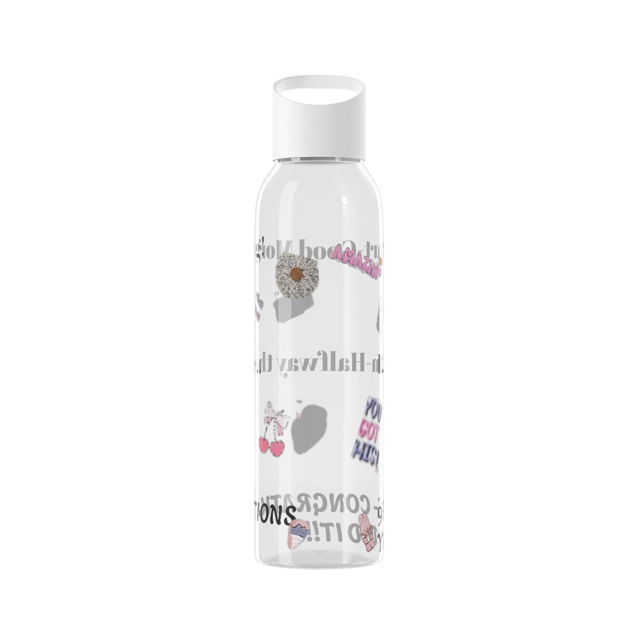 Motivational Sky Water Bottle — 'You Can Do This' Progress Time-Marker Bottle 21.9 oz