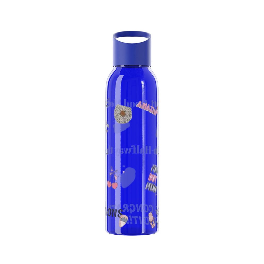 Motivational Sky Water Bottle — 'You Can Do This' Progress Time-Marker Bottle 21.9 oz