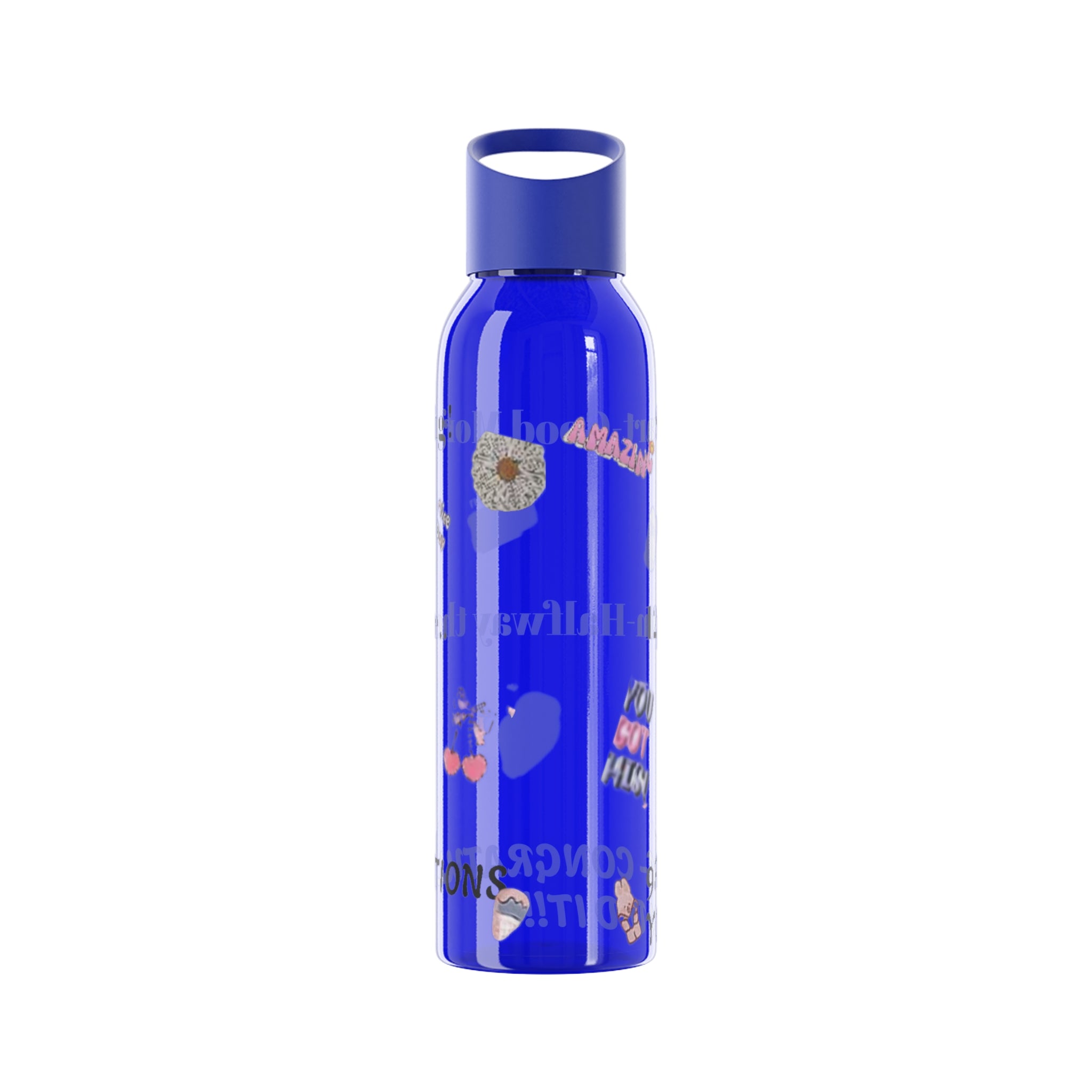 Motivational Sky Water Bottle — 'You Can Do This' Progress Time-Marker Bottle 21.9 oz