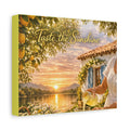 Taste the Sunshine Canvas Wall Art — Rustic Lemonade Lakeside Scene