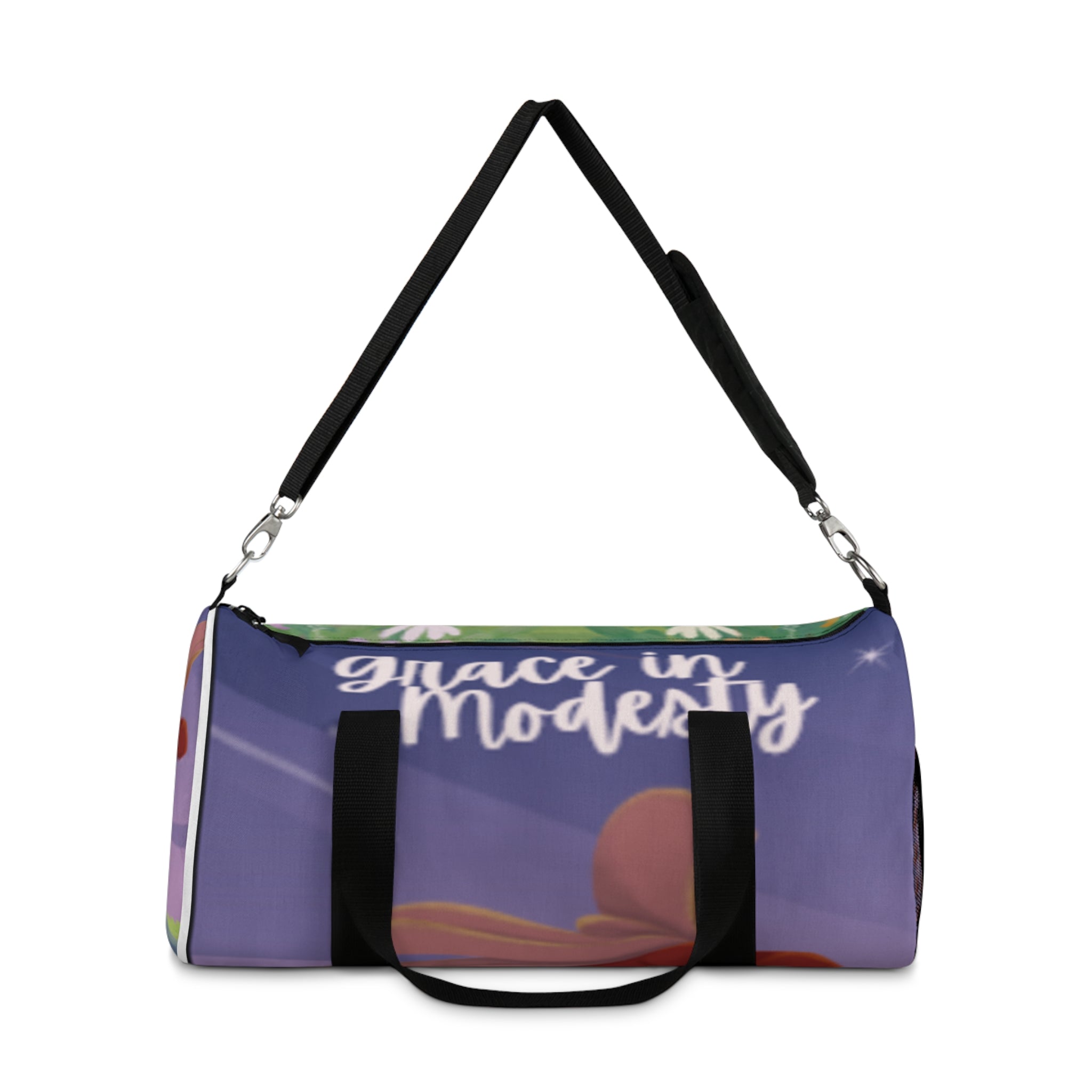 Grace in Modesty Floral Duffel Bag