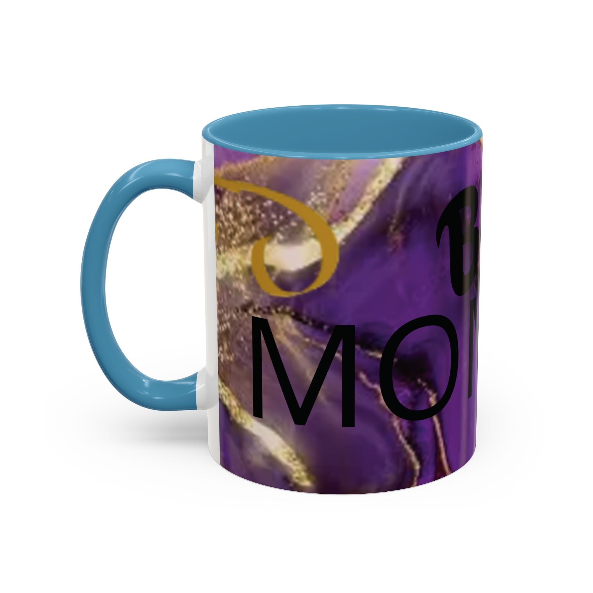 Best Mom Ever Accent Coffee Mug — Purple Floral Mother’s Day Gift (11/15oz)
