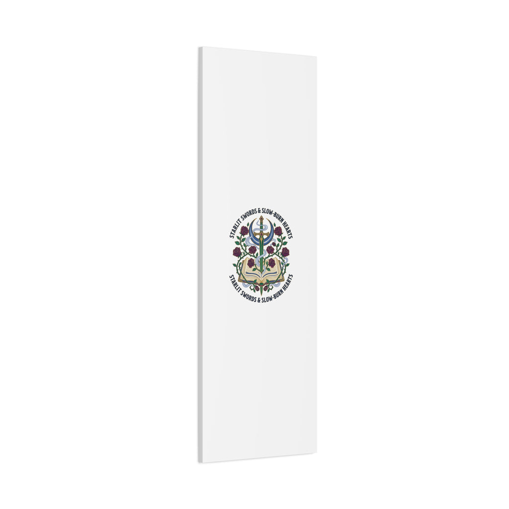 Starlit Swords & Slow‑Burn Hearts Canvas | Romantasy, Book Lover Art