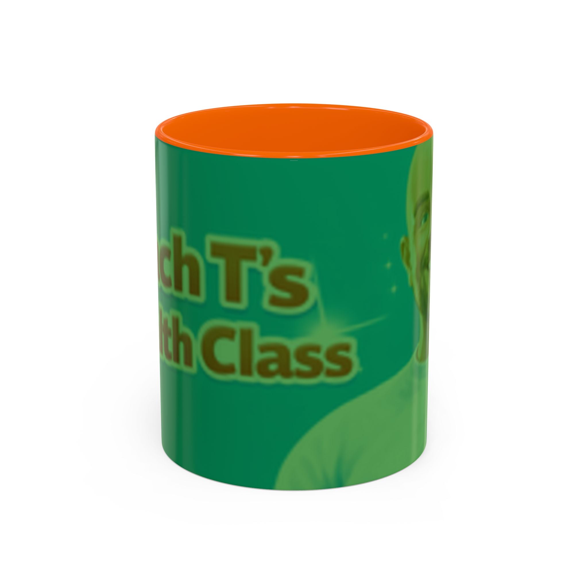Funny Teacher Coffee Mug — "Coach T's High Class" Accent Ceramic Mug