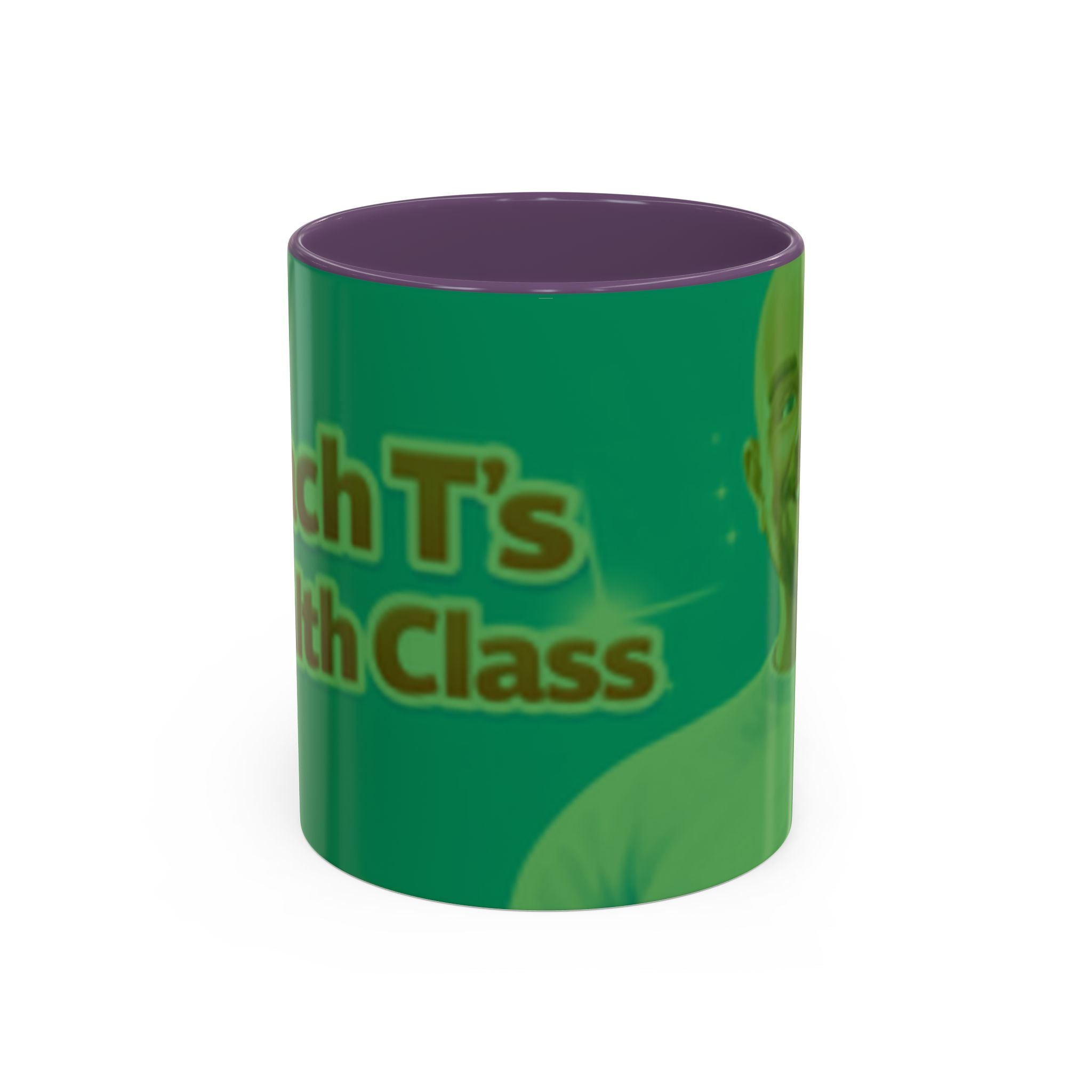 Funny Teacher Coffee Mug — "Coach T's High Class" Accent Ceramic Mug