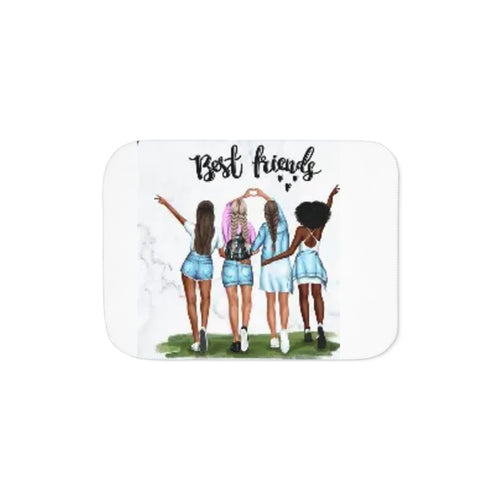 Best Friends Sherpa Blanket — Cozy Two-Tone Friends Throw