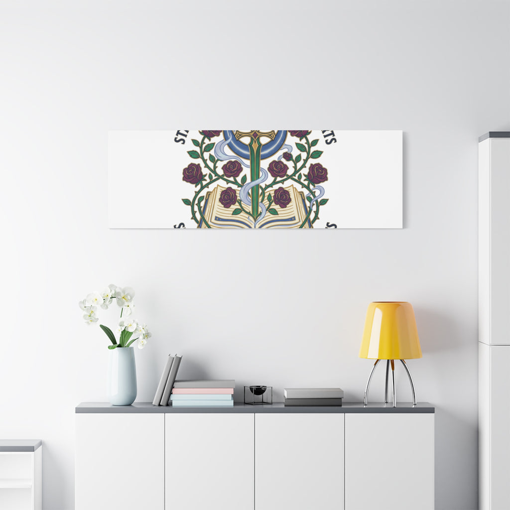 Starlit Swords & Slow‑Burn Hearts Canvas | Romantasy, Book Lover Art