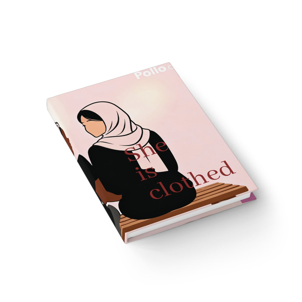 Journal — "She Is Clothed" Inspirational Ruled Notebook (With Strength & Dignity)
