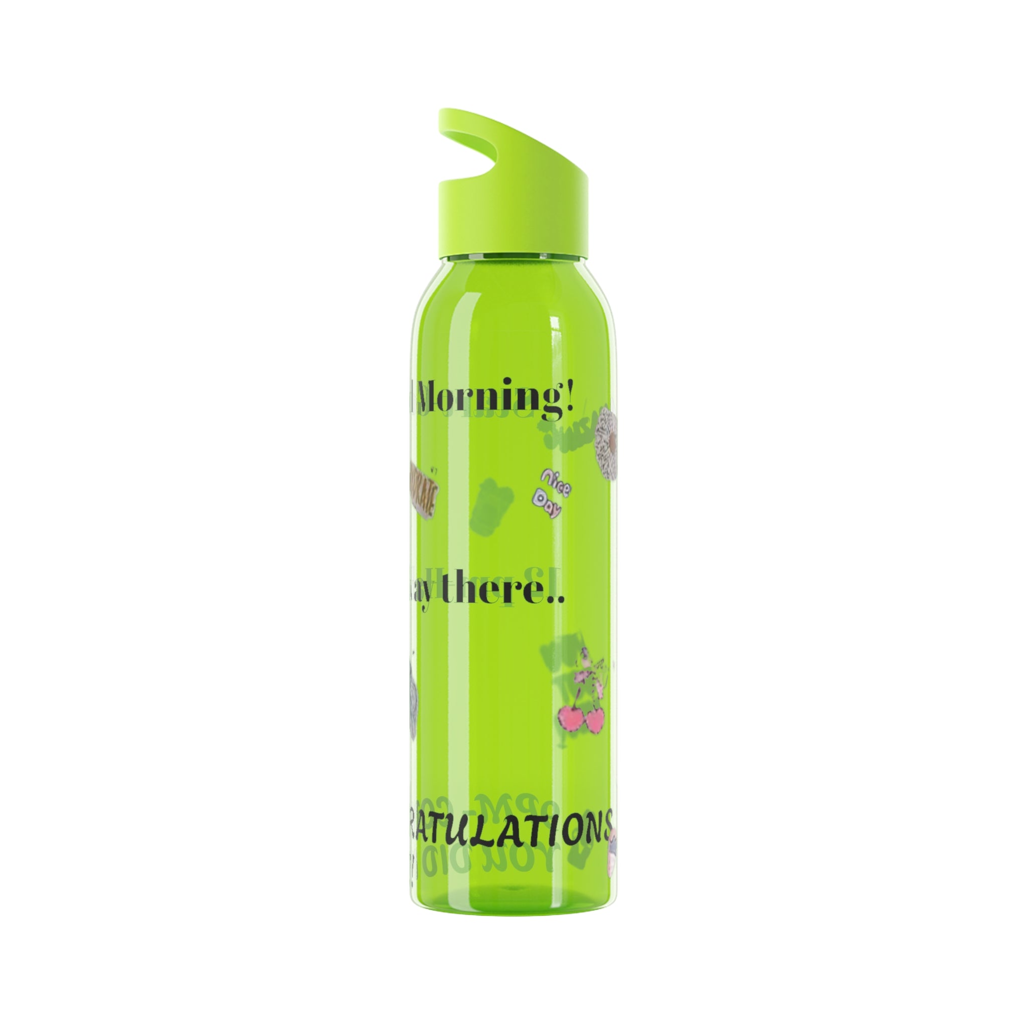 Motivational Sky Water Bottle — 'You Can Do This' Progress Time-Marker Bottle 21.9 oz