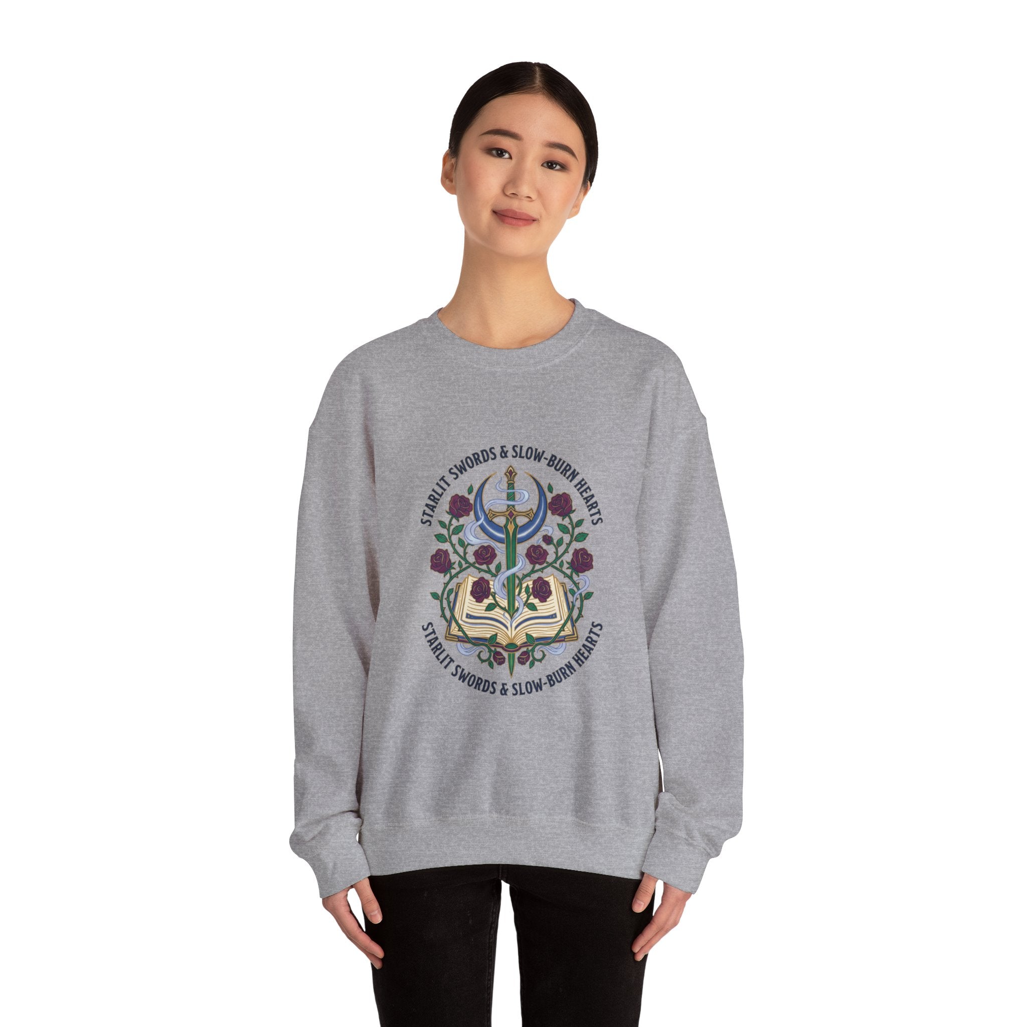 Stealth Swords & Slow-Burn Hearts Sweatshirt | Romantasy, Enchanted Gothic