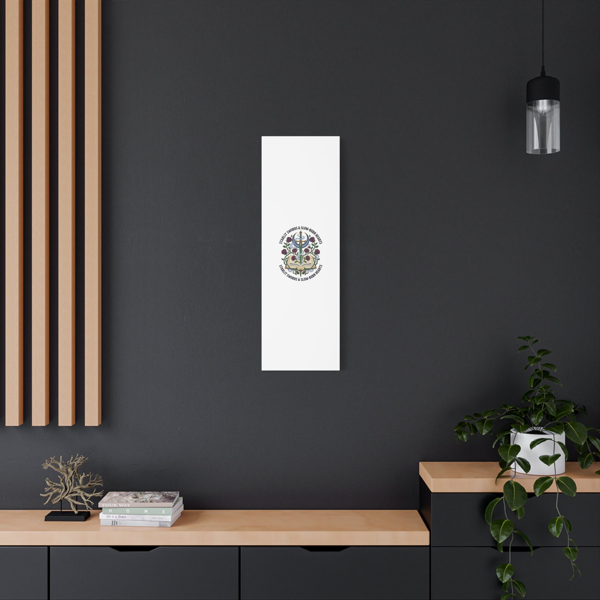 Starlit Swords & Slow‑Burn Hearts Canvas | Romantasy, Book Lover Art
