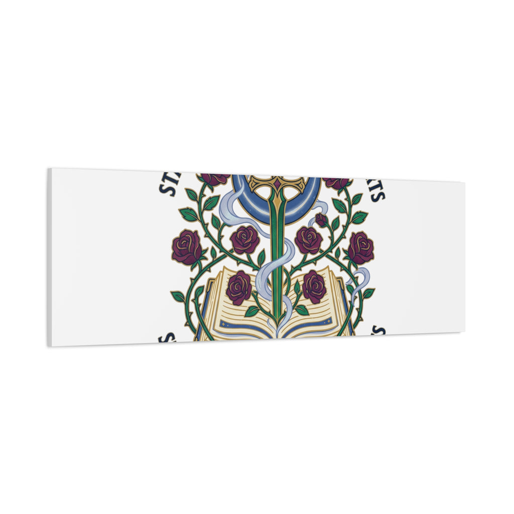Starlit Swords & Slow‑Burn Hearts Canvas | Romantasy, Book Lover Art