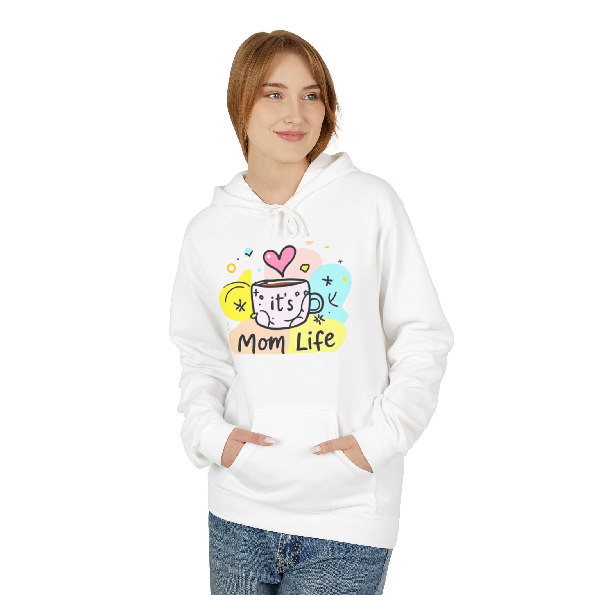 Mom Life Hoodie — Cute Coffee Cup 'It's Mom Life' Pullover for Mothers, Mother's Day Gift