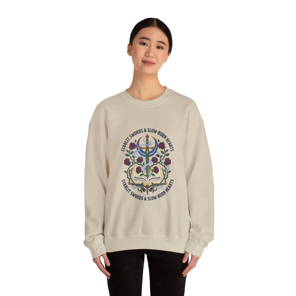 Stealth Swords & Slow-Burn Hearts Sweatshirt | Romantasy, Enchanted Gothic