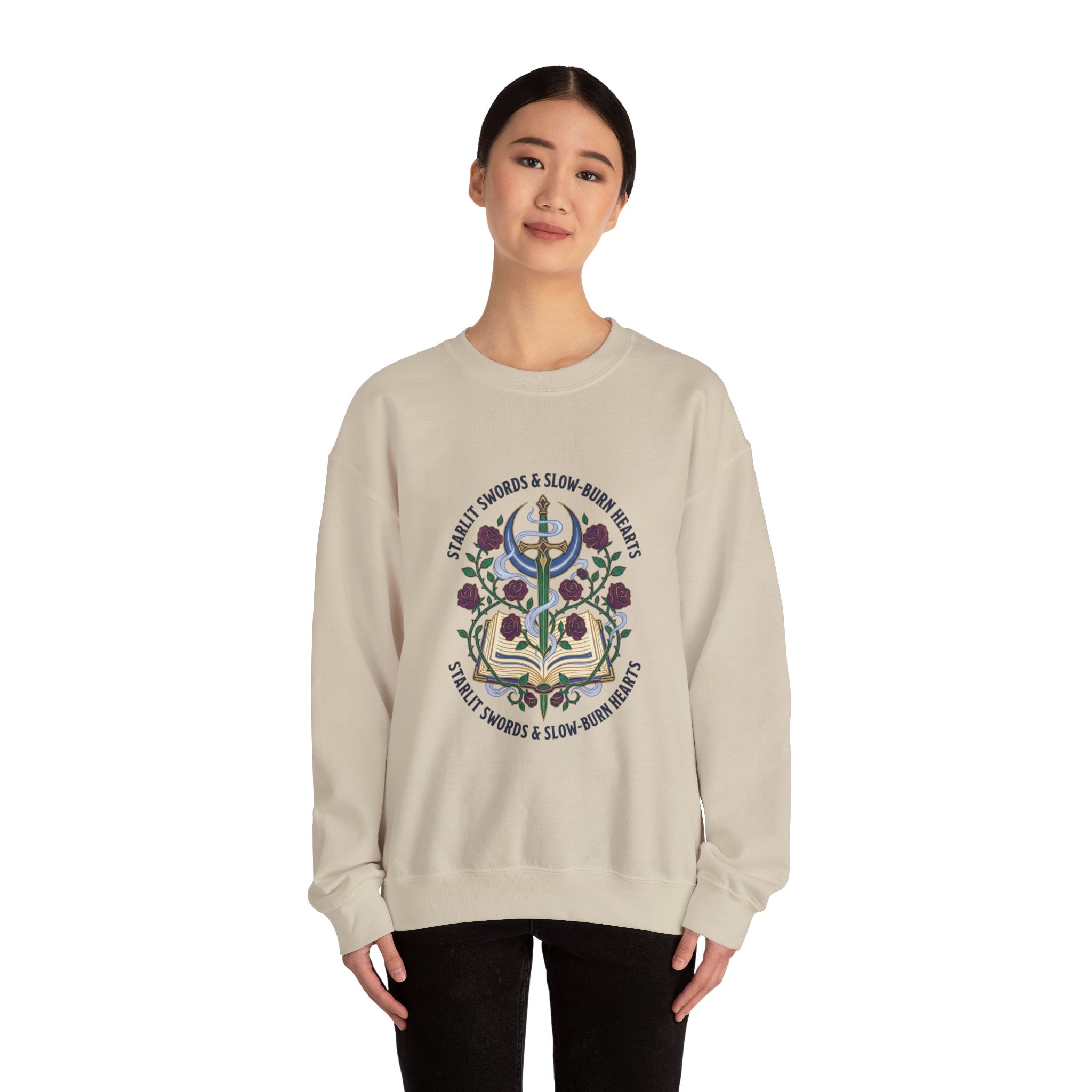 Stealth Swords & Slow-Burn Hearts Sweatshirt | Romantasy, Enchanted Gothic