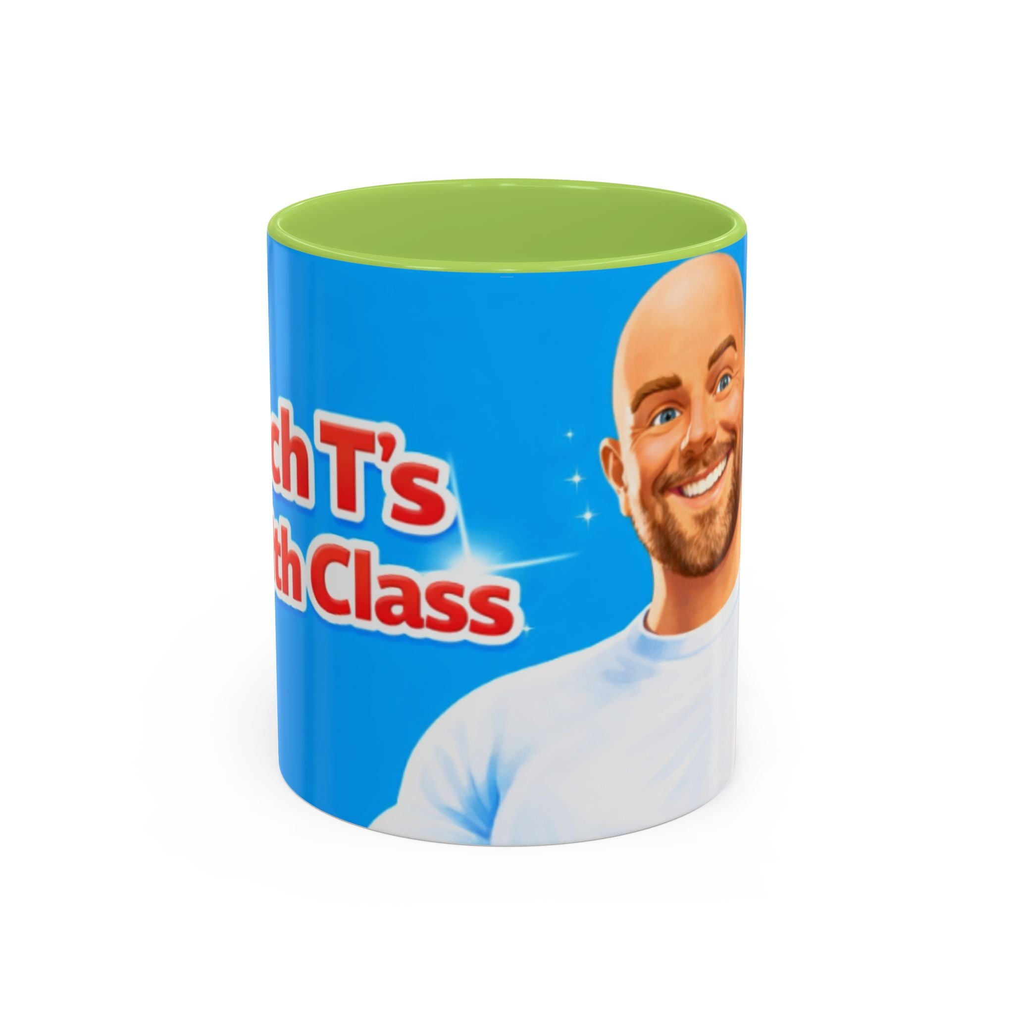 Funny 'Coach T's Top Class' Accent Coffee Mug – Motivational Gift for Coaches & Fans