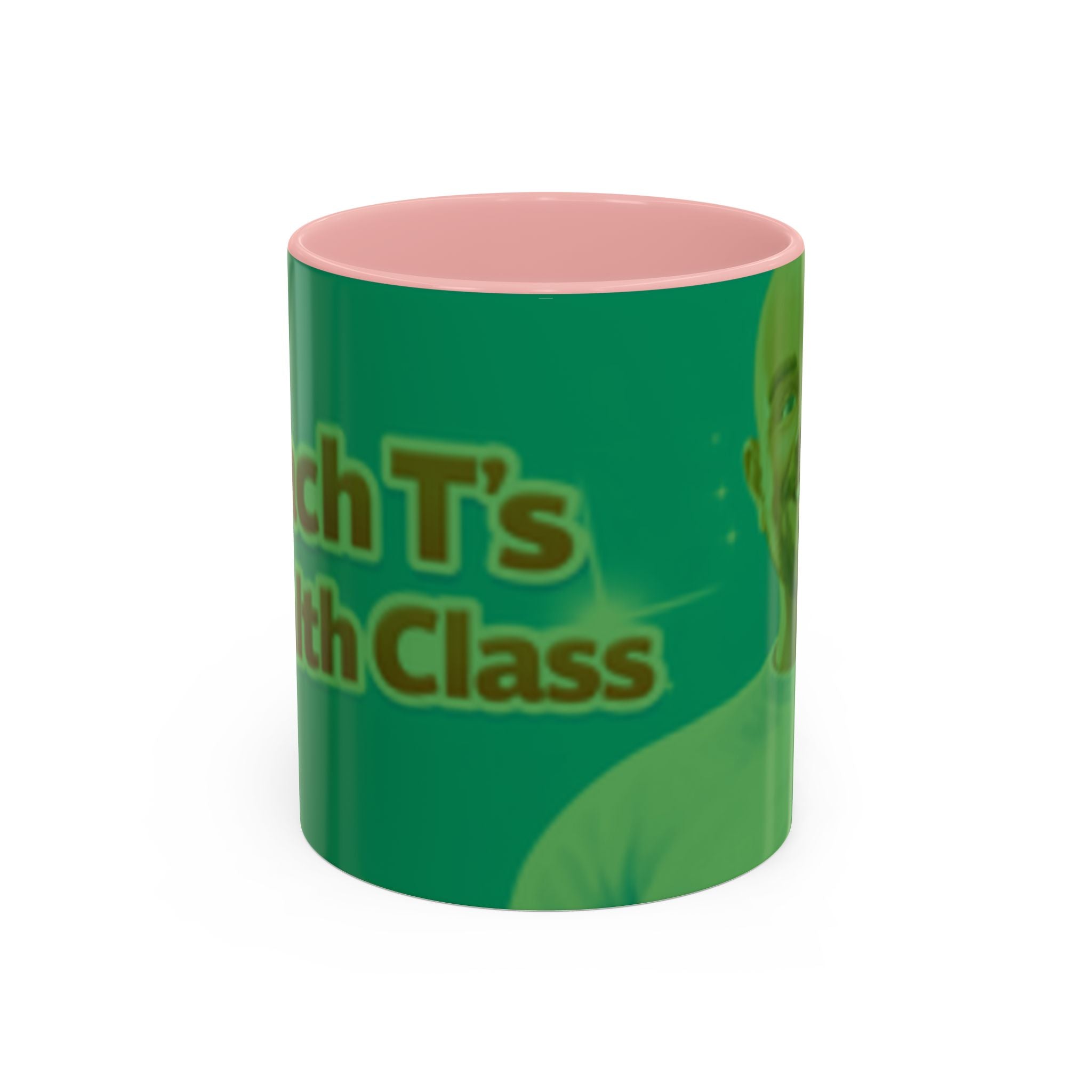 Funny Teacher Coffee Mug — "Coach T's High Class" Accent Ceramic Mug