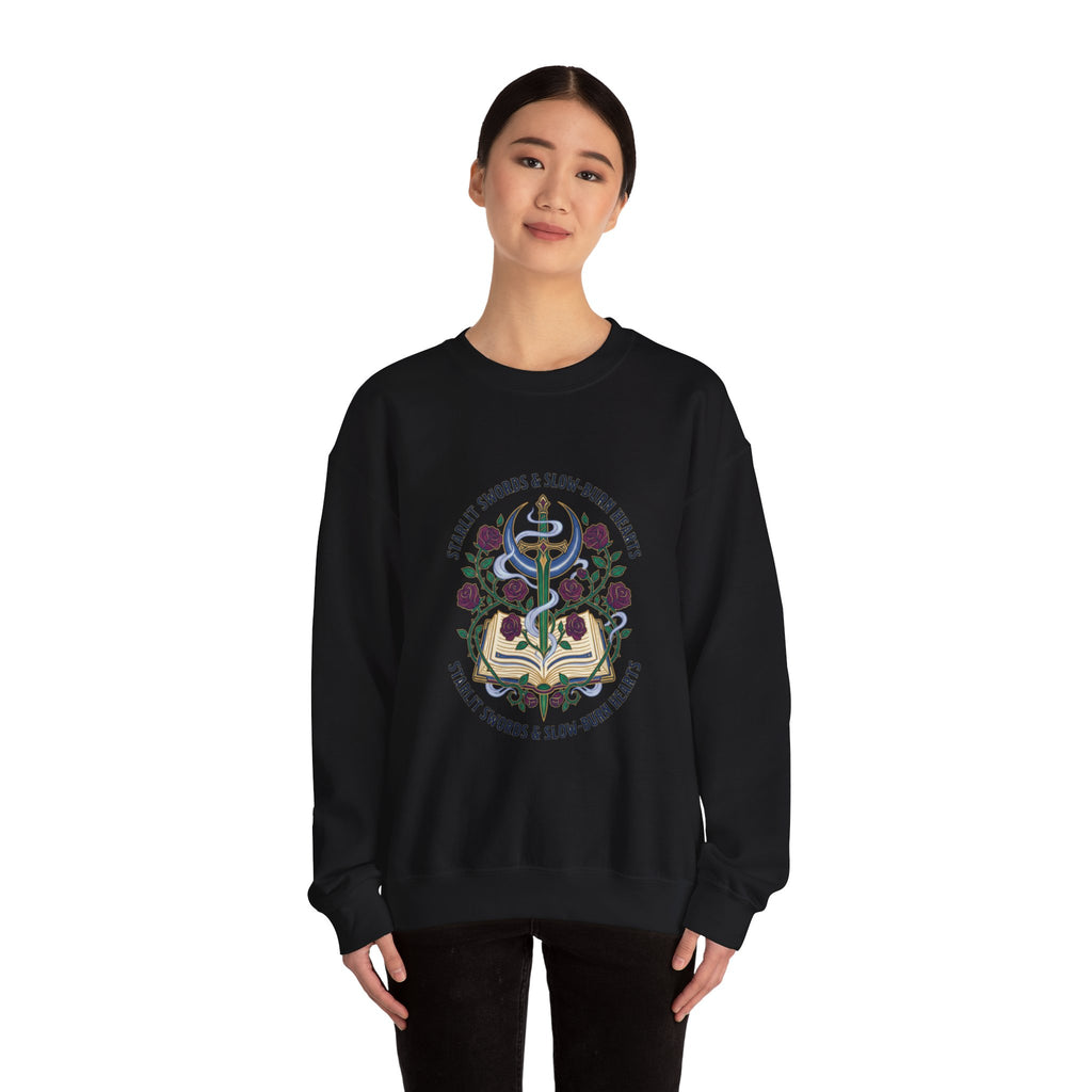 Stealth Swords & Slow-Burn Hearts Sweatshirt | Romantasy, Enchanted Gothic