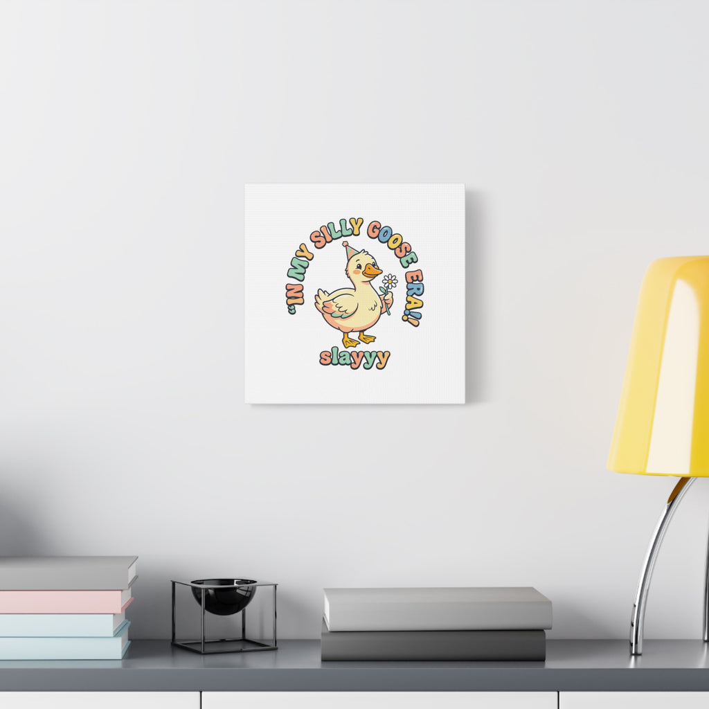 silly goose nursery print Canvas | silly goose, wholesome meme