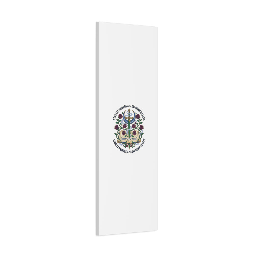Starlit Swords & Slow‑Burn Hearts Canvas | Romantasy, Book Lover Art