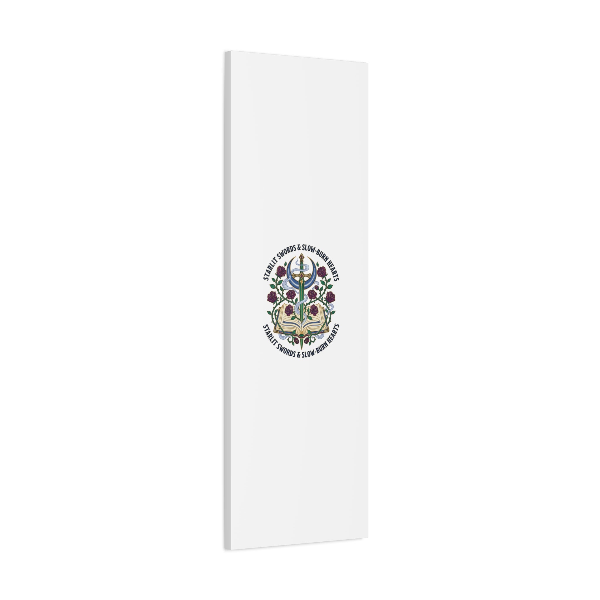Starlit Swords & Slow‑Burn Hearts Canvas | Romantasy, Book Lover Art