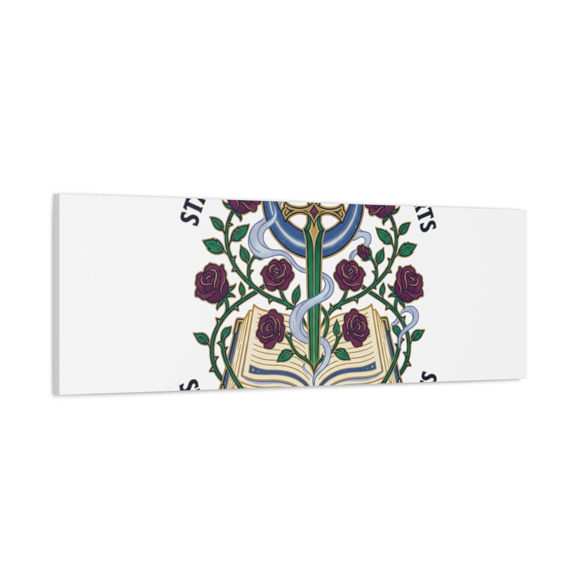 Starlit Swords & Slow‑Burn Hearts Canvas | Romantasy, Book Lover Art