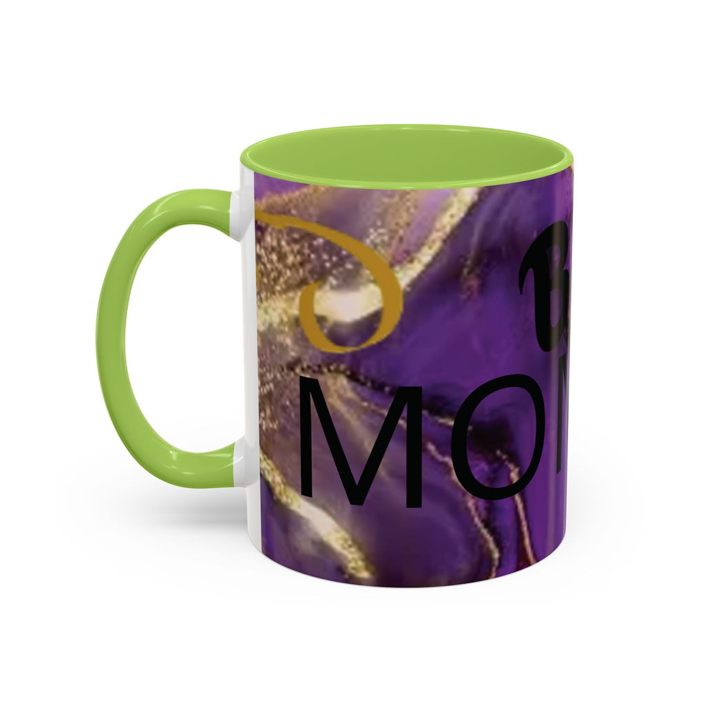 Best Mom Ever Accent Coffee Mug — Purple Floral Mother’s Day Gift (11/15oz)