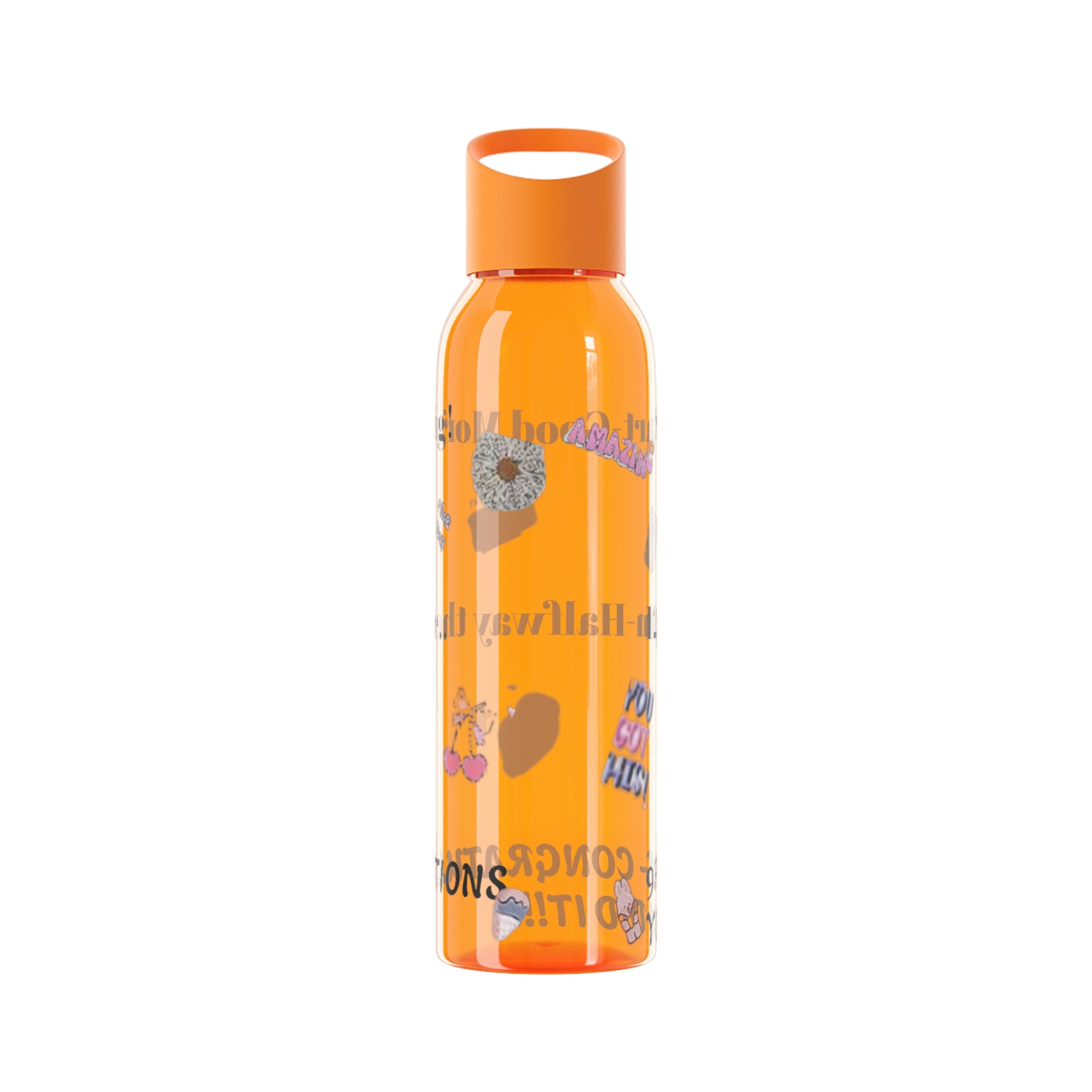 Motivational Sky Water Bottle — 'You Can Do This' Progress Time-Marker Bottle 21.9 oz